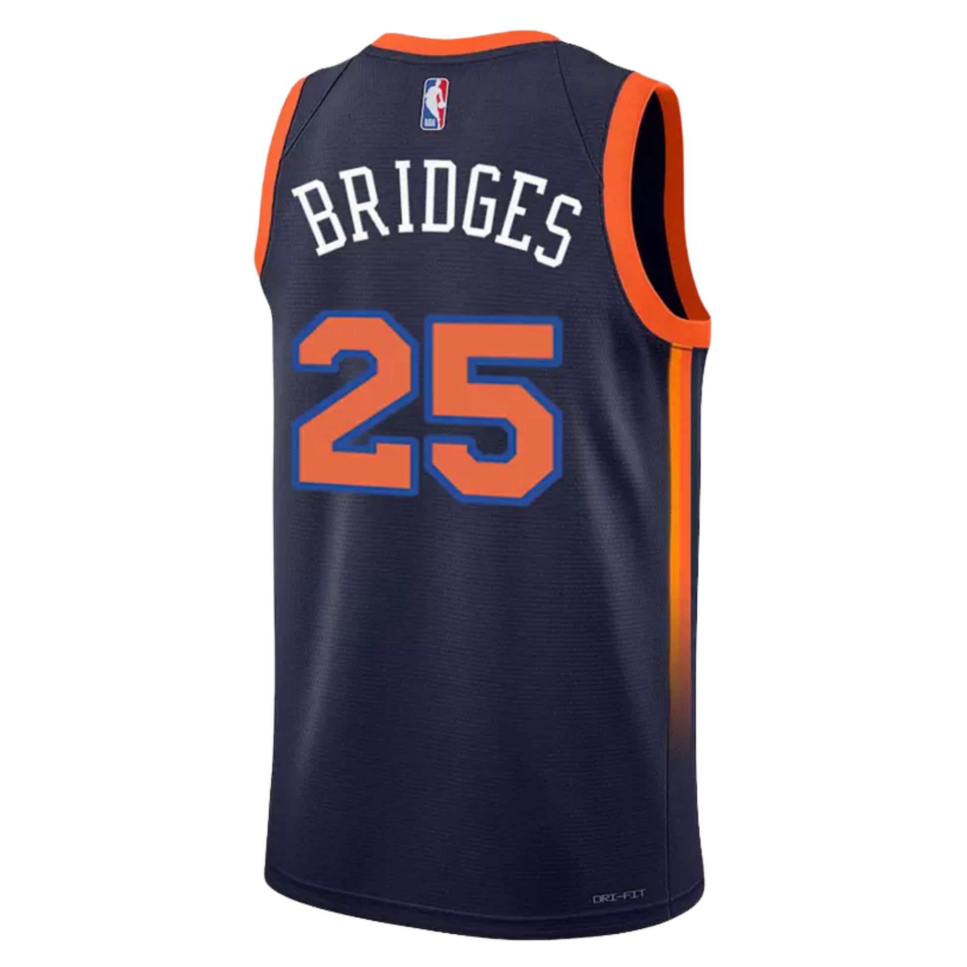 Mikal Bridges Knicks Blue Icon Jersey, Icon Edition, Royal Blue #25 Jersey, Authentic New York Knicks, NBA Fan Gear.