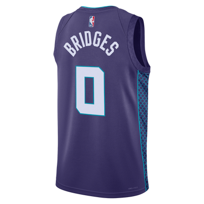 Charlotte Hornets Purple Statement Jersey Miles Bridges #0