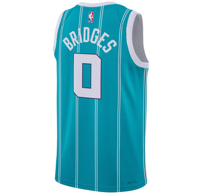 Charlotte Hornets Teal Icon Jersey Miles Bridges #0