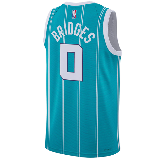Charlotte Hornets Teal Icon Jersey Miles Bridges #0