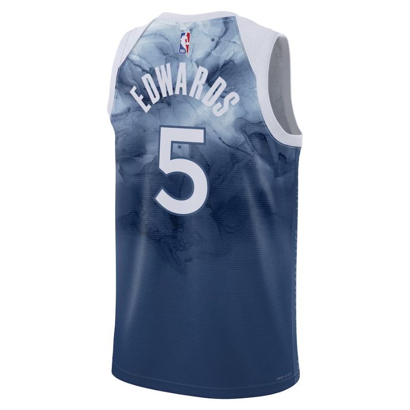 Minnesota Timberwolves Edwards Jersey back