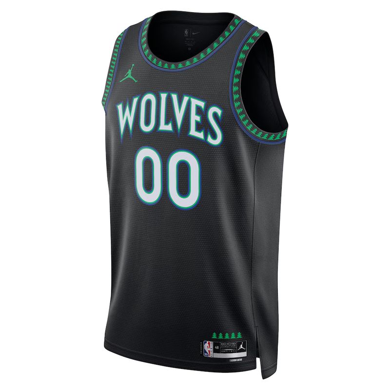 Minnesota Timberwolves Black Statement Edition Jersey Custom front