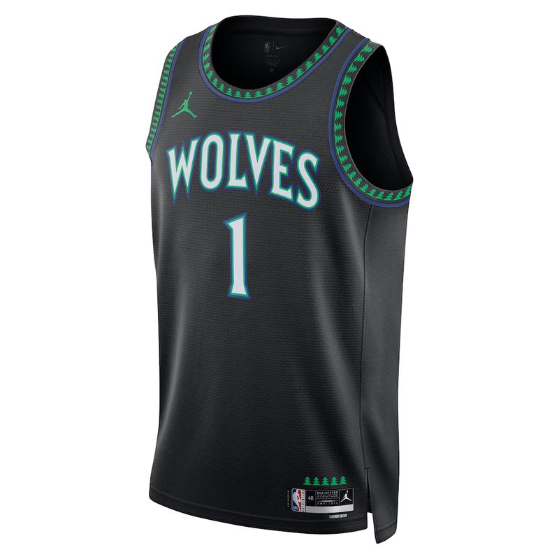 Minnesota Timberwolves Black Statement Edition Jersey LaMelo Ball #1 front