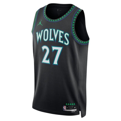 Minnesota Timberwolves Black Statement Edition Jersey Rudy Gobert #27 front