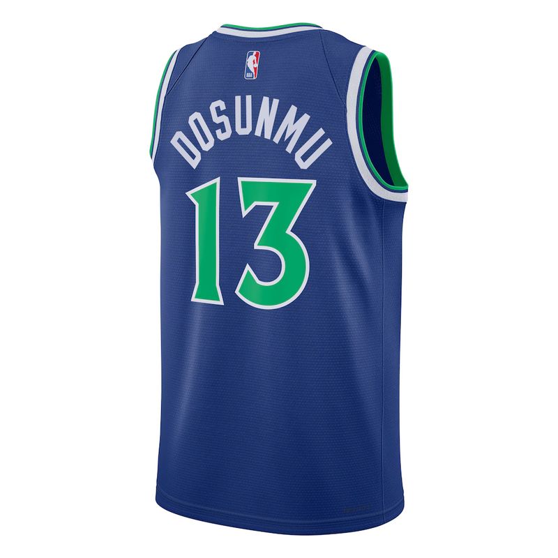 Minnesota Timberwolves Blue Icon Edition Jersey Ayo Dosunmu #13 back