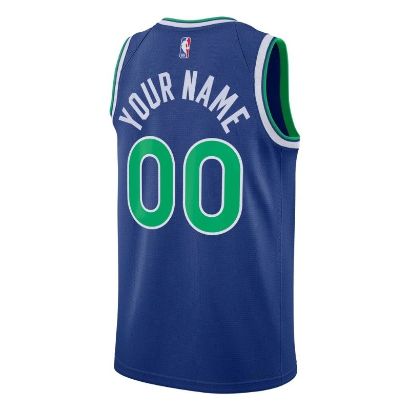 Minnesota Timberwolves Blue Icon Edition Jersey Custom back