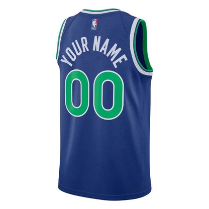 Minnesota Timberwolves Blue Icon Edition Jersey Custom back