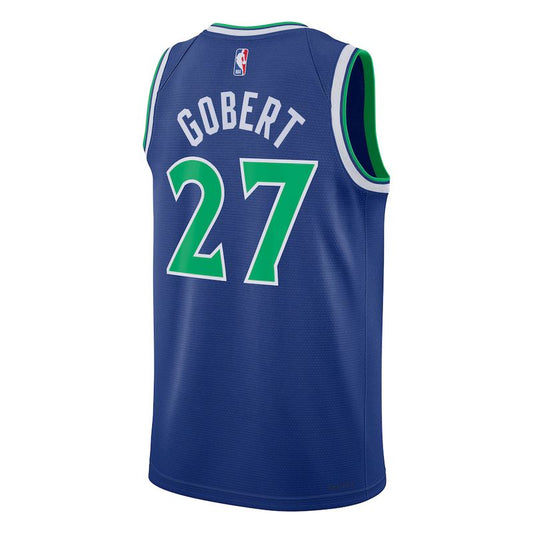 Minnesota Timberwolves Blue Icon Edition Jersey Rudy Gobert #27 back
