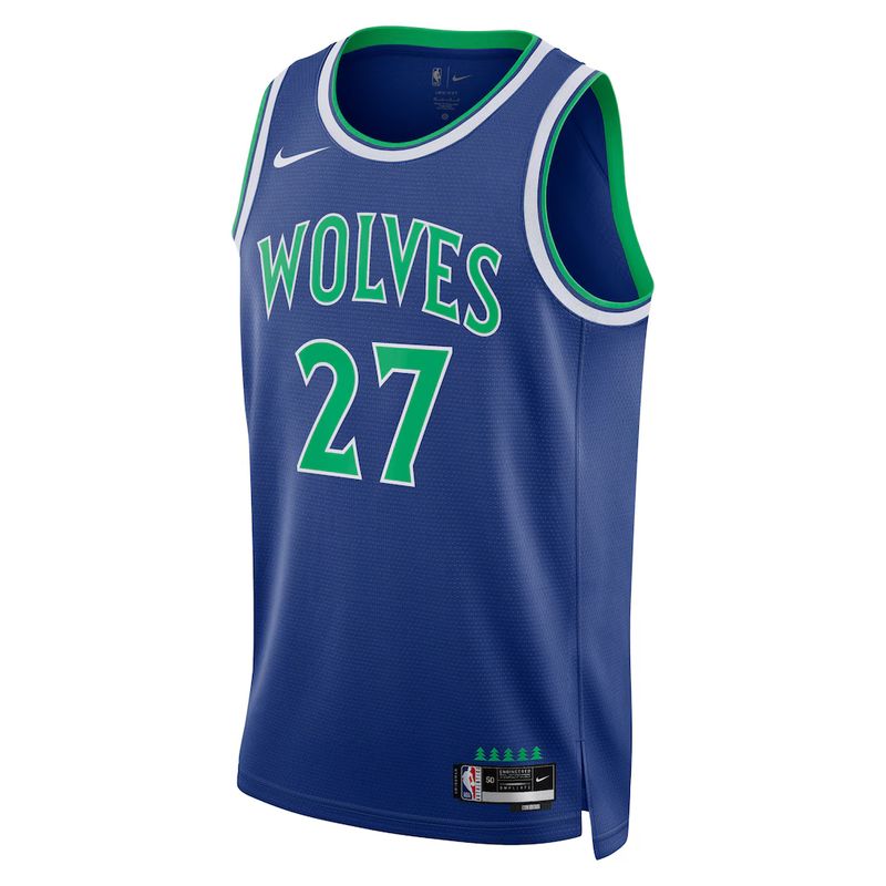 Minnesota Timberwolves Blue Icon Edition Jersey Rudy Gobert #27 front