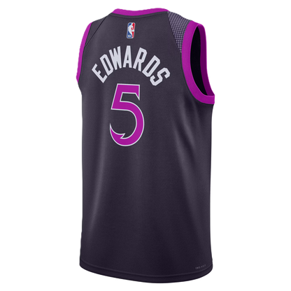 Minnesota Timberwolves Purple 2025-2026 City Edition Jersey Anthony Edwards #5