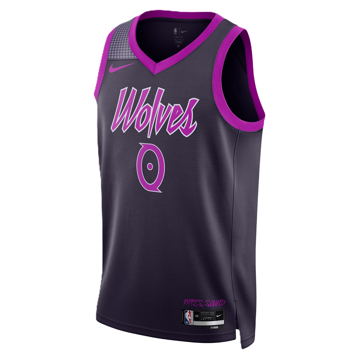 Minnesota Timberwolves Purple 2025-2026 City Edition Jersey Donte DiVincenzo #0