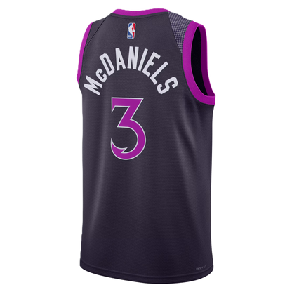 Minnesota Timberwolves Purple 2025-2026 City Edition Jersey Jaden McDaniels #3