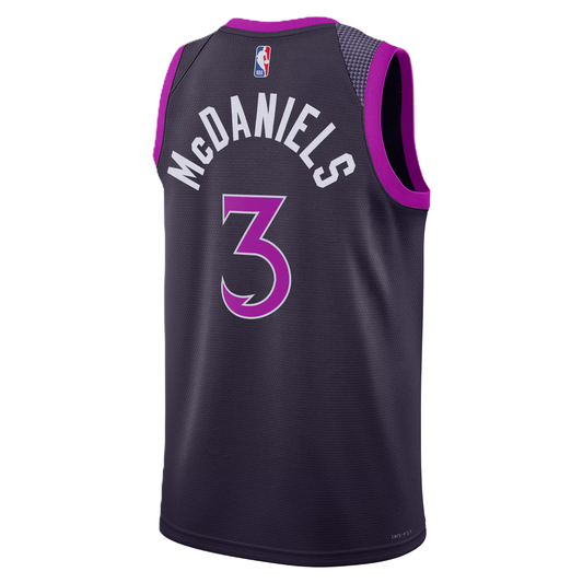 Minnesota Timberwolves Purple 2025-2026 City Edition Jersey Jaden McDaniels #3