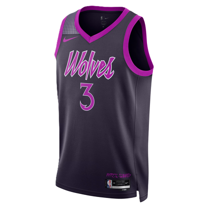 Minnesota Timberwolves Purple 2025-2026 City Edition Jersey Jaden McDaniels #3