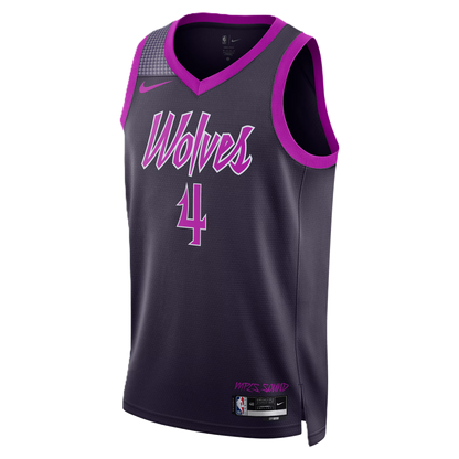 Minnesota Timberwolves Purple 2025-2026 City Edition Jersey Rob Dillingham #4