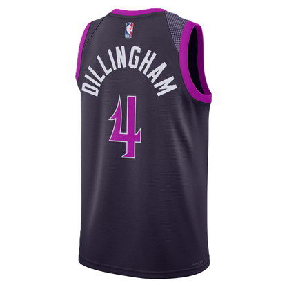 Minnesota Timberwolves Purple 2025-2026 City Edition Jersey Rob Dillingham #4