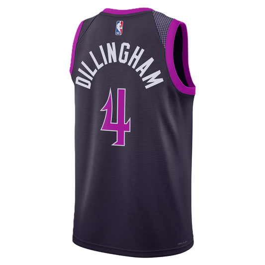 Minnesota Timberwolves Purple 2025-2026 City Edition Jersey Rob Dillingham #4