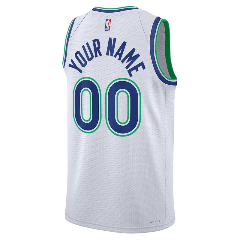 Minnesota Timberwolves White Association Edition Jersey Custom back