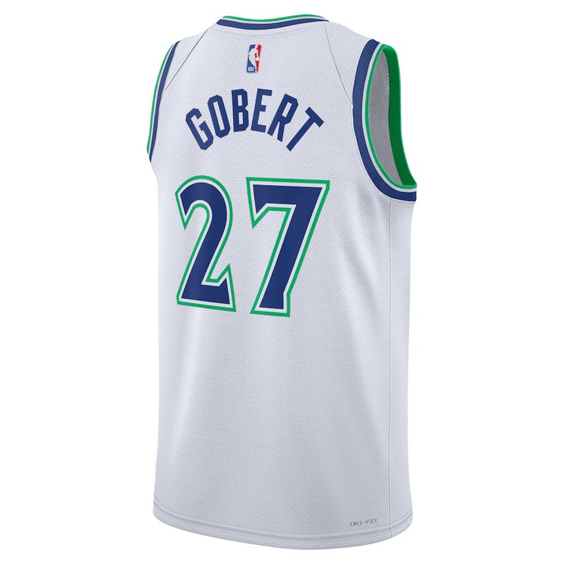 Minnesota Timberwolves White Association Edition Jersey Rudy Gobert #27 back