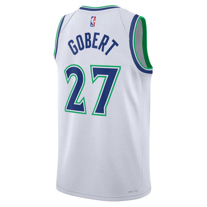Minnesota Timberwolves White Association Edition Jersey Rudy Gobert #27 back