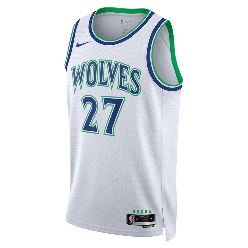 Minnesota Timberwolves White Association Edition Jersey Rudy Gobert #27 front
