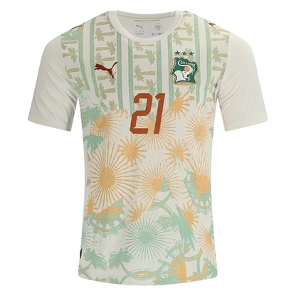Ivory Coast 2026 Away Jersey Evan Ndicka #21