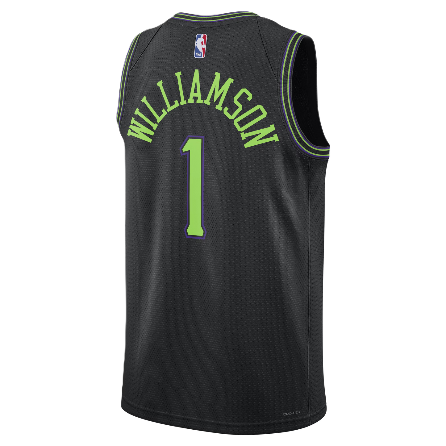 New Orleans Pelicans Black 2025-2026 City Edition Jersey Zion Williamson #1