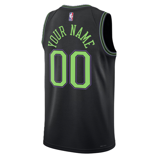 New Orleans Pelicans Black 2025-2026 City Edition Jersey Custom