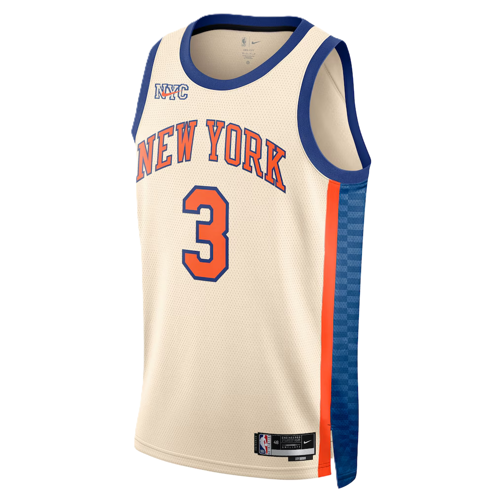 New York Knicks White 2025-2026 City Edition Jersey Josh Hart #3