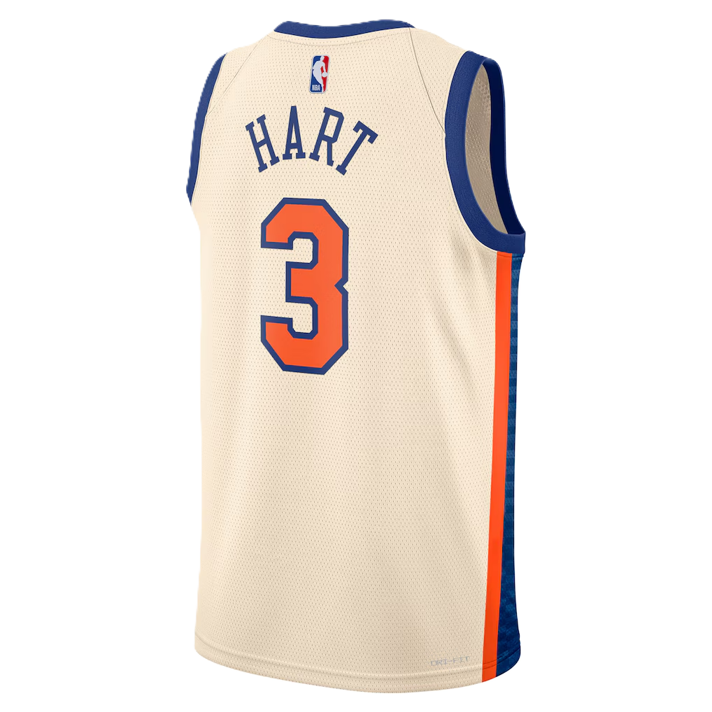 New York Knicks White 2025-2026 City Edition Jersey Josh Hart #3