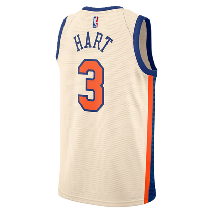 New York Knicks White 2025-2026 City Edition Jersey Josh Hart #3