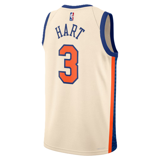 New York Knicks White 2025-2026 City Edition Jersey Josh Hart #3