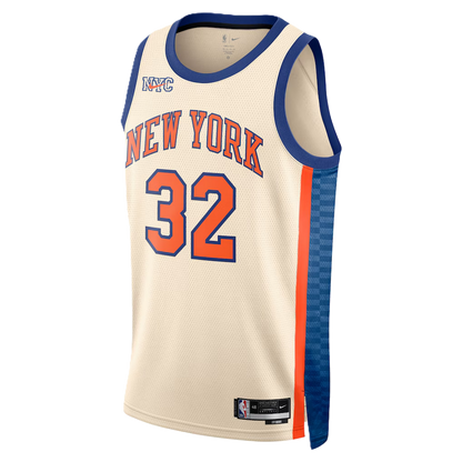New York Knicks White 2025-2026 City Edition Jersey Karl-Anthony Towns #32