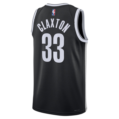 Brooklyn Nets Black Icon Jersey Nicolas Claxton #33