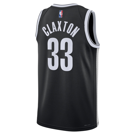 Brooklyn Nets Black Icon Jersey Nicolas Claxton #33
