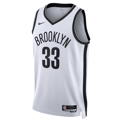 Brooklyn Nets White Association Jersey Nicolas Claxton #33