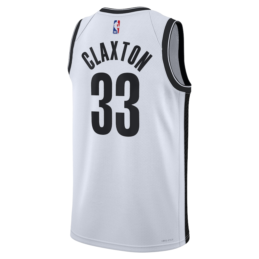 Brooklyn Nets White Association Jersey Nicolas Claxton #33