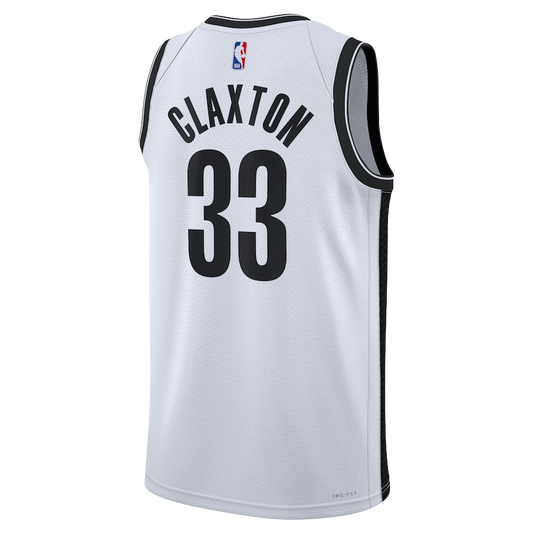 Brooklyn Nets White Association Jersey Nicolas Claxton #33