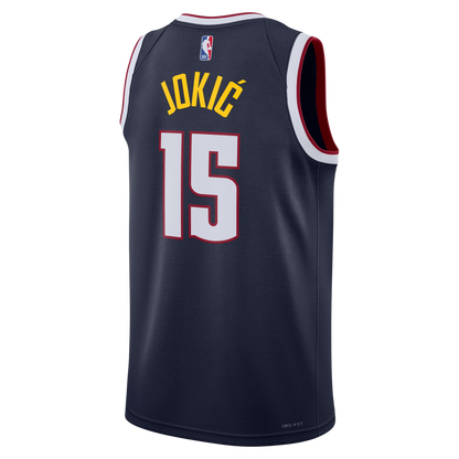 Denver Nuggets Navy Icon Jersey Nikola Jokić #15