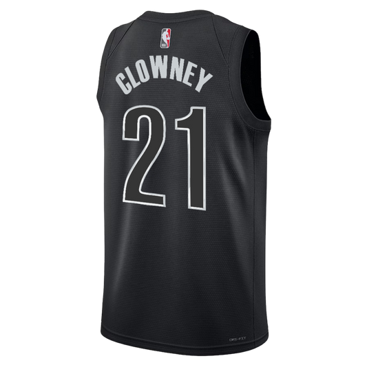 Brooklyn Nets Black Statement Jersey Noah Clowney #21
