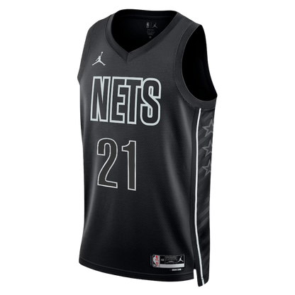 Brooklyn Nets Black Statement Jersey Noah Clowney #21