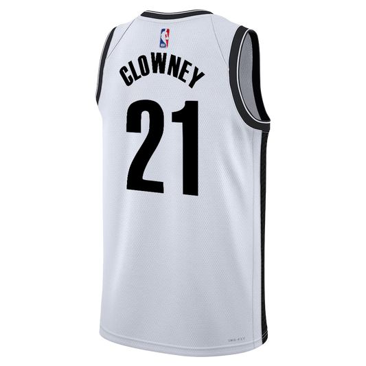 Brooklyn Nets White Association Jersey Noah Clowney #21