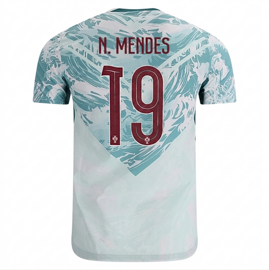 Portugal 2026 Away Jersey Nuno Mendes #19
