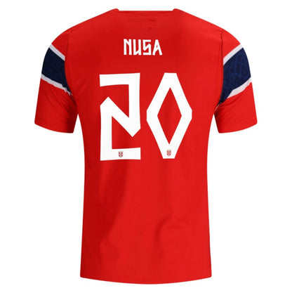 Norway 2026 Home Jersey Antonio Nusa #20