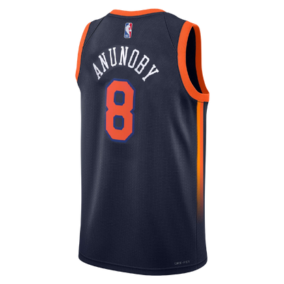 New York Knicks Navy Statement Jersey OG Anunoby #8