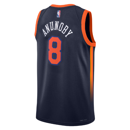 New York Knicks Navy Statement Jersey OG Anunoby #8