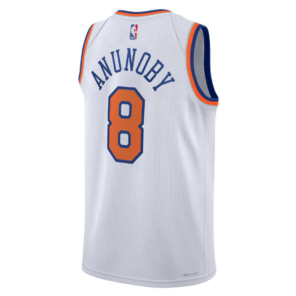 New York Knicks White Association Jersey OG Anunoby #8