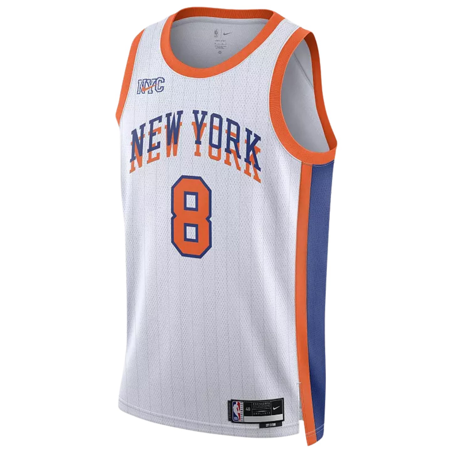 New York Knicks White 2025-2026 City Edition Jersey OG Anunoby #8