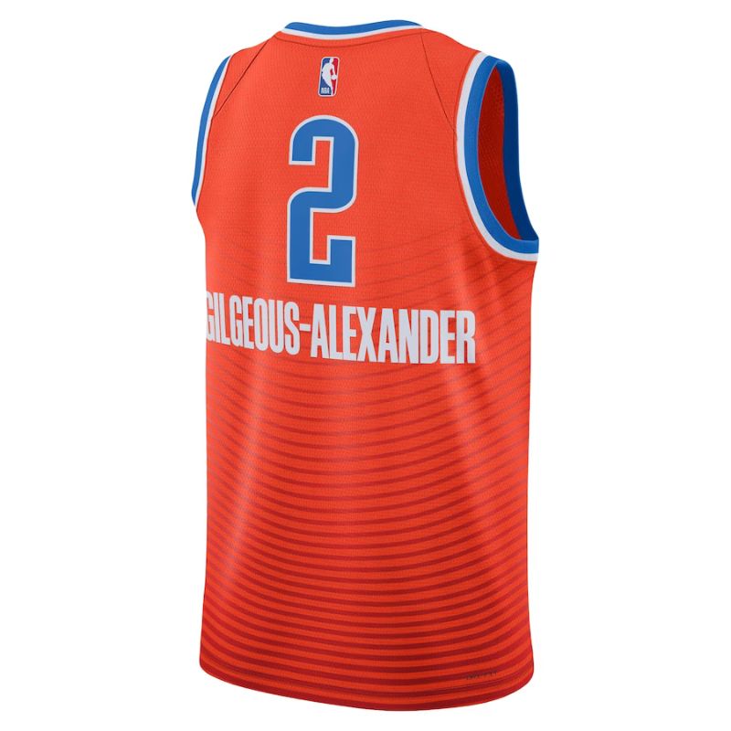 Oklahoma City Thunder Gilgeous-Alexander Jersey back