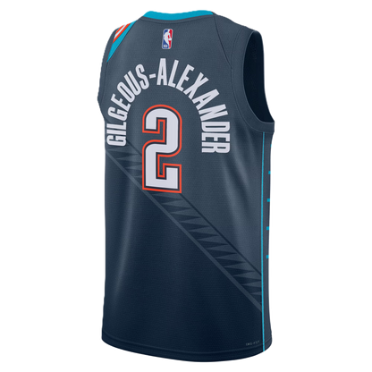 Oklahoma City Thunder Navy 2025-2026 City Edition Shai Gilgeous-Alexander #2